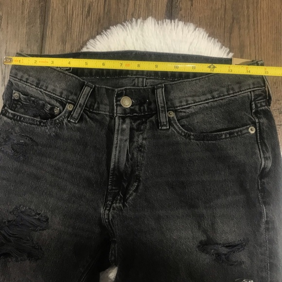 Abercrombie & Fitch Langdon Slim Distressed Black - Picture 6 of 7